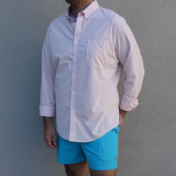 Goodfellow & Co Other - Goodfellow Orange Stripe Long Sleeve Shirt